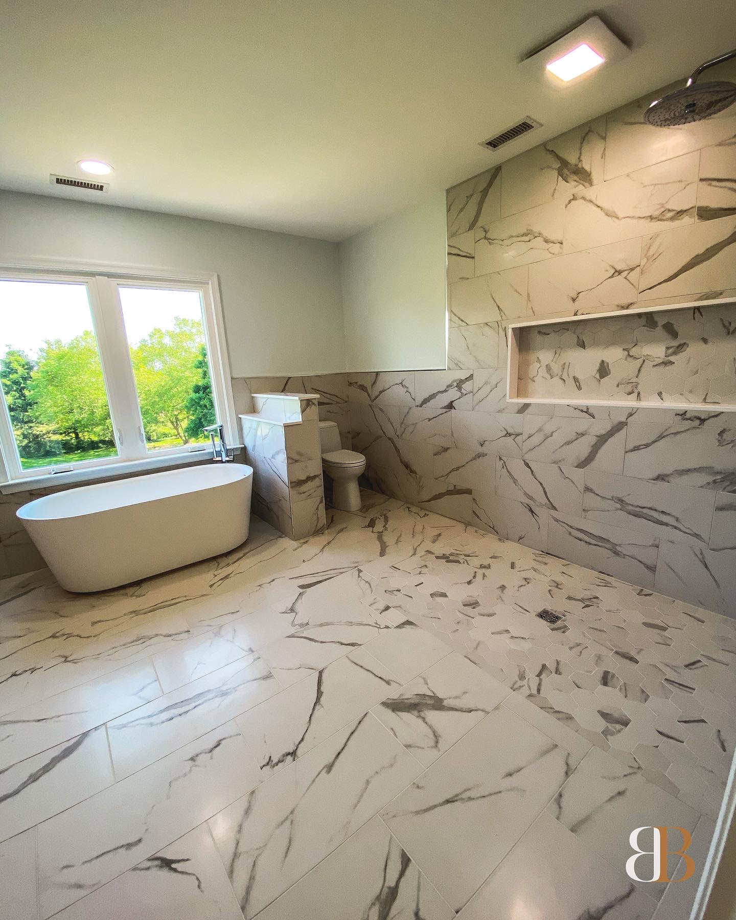 Contemporary bathroom remodel in Doylestown by B&B Associates Creations — photo 2